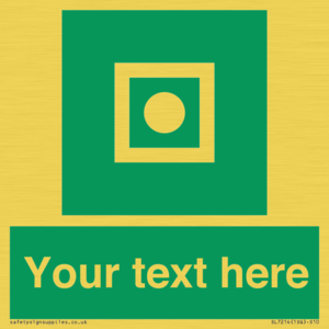 Custom sign safe condition Shipboard general alarm